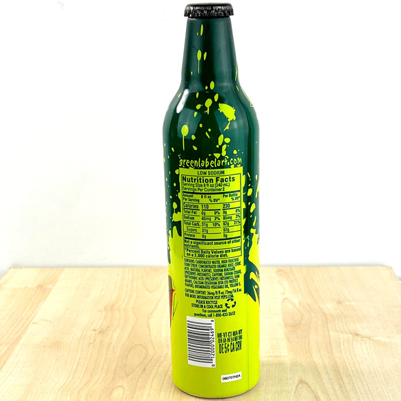 Mountain Dew Green Label Art Splish Splash 16oz Full Bottle - Picture 10 of 11